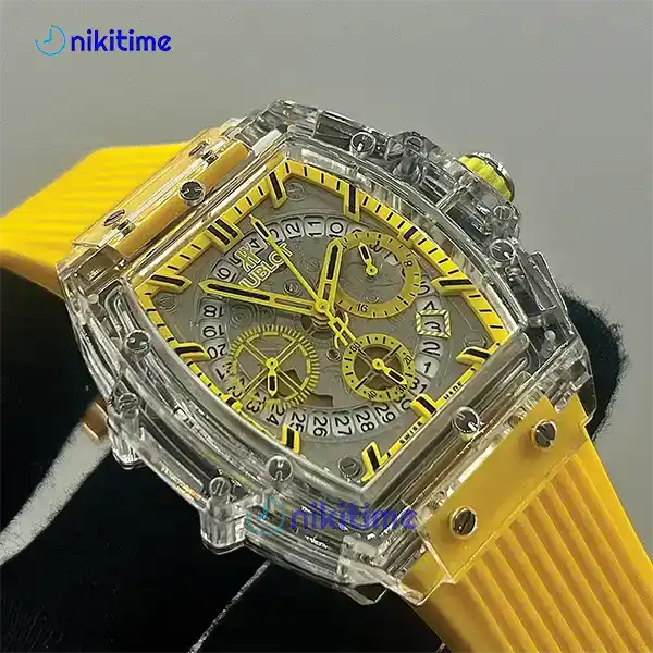هابلوت زرد کرنوگراف کد345