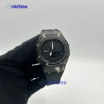ساعت کاسیو جیشاک قاب شیشه ای مشکی GA-2100 CUSTOM_AP