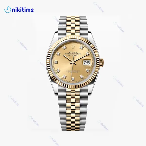 ساعت رولکس دیت جاست طلایی مدیوم Date Just D