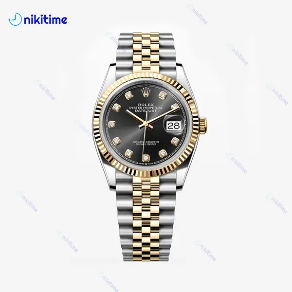 ساعت رولکس دیت جاست مشکی مدیوم Date Just D